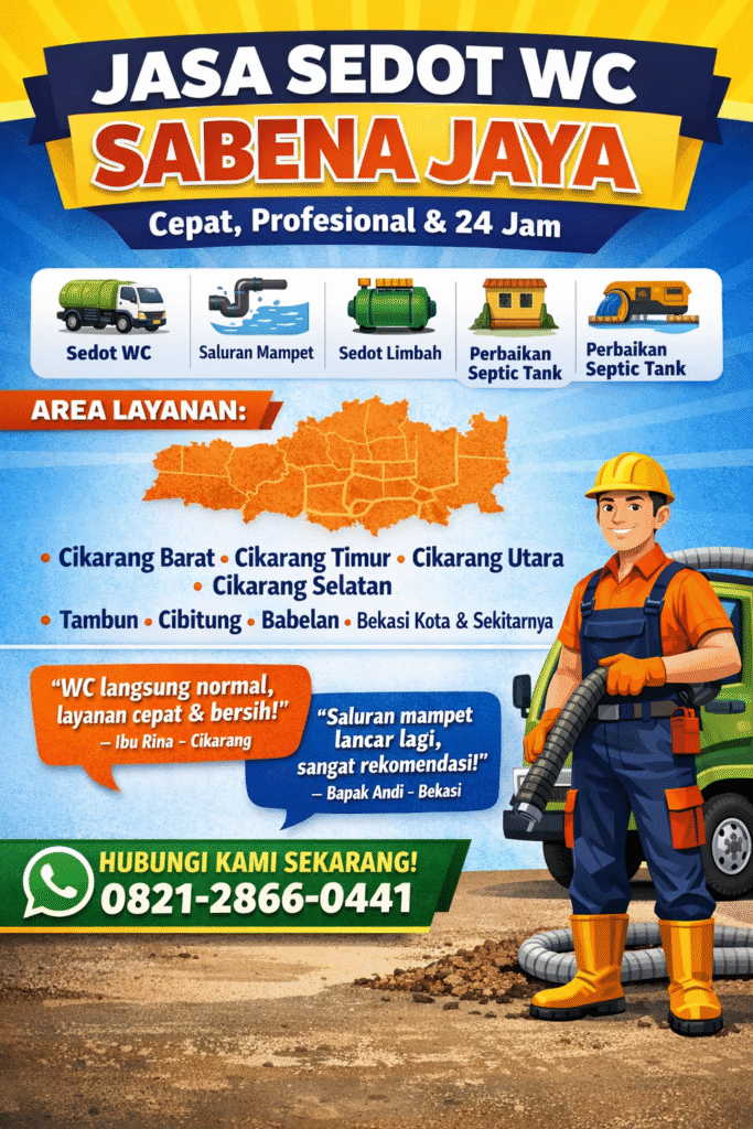 Jasa Sedot WC Cikarang